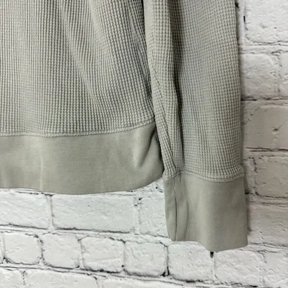 Theory Womens Easy Sweatshirt Easy Waffle Knit Top Size M Pima Cotton Ash Gray - Picture 9 of 14